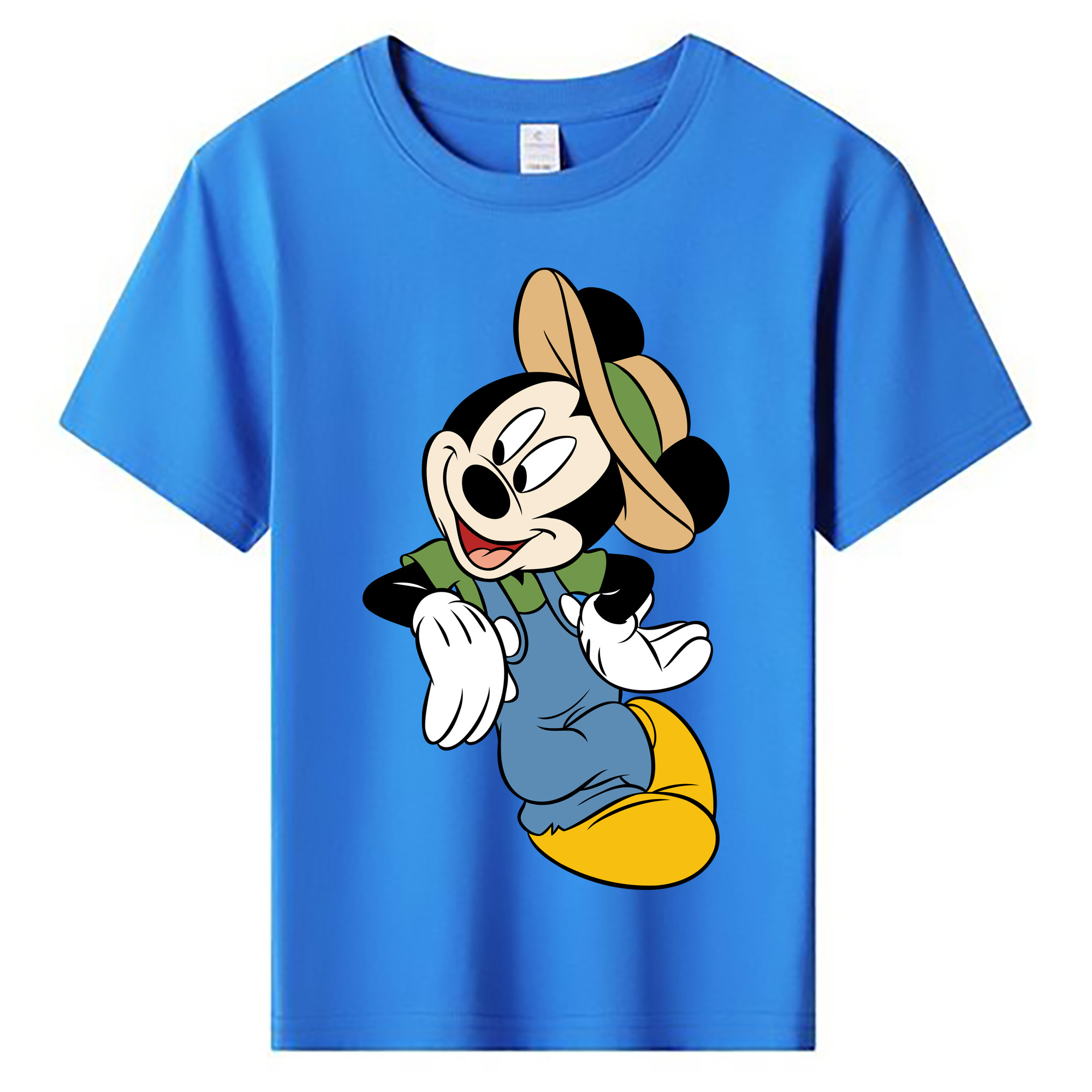 ミッキーマウス Mickey Mouse 綿100％キッズTシャツ（フロントプリント）
